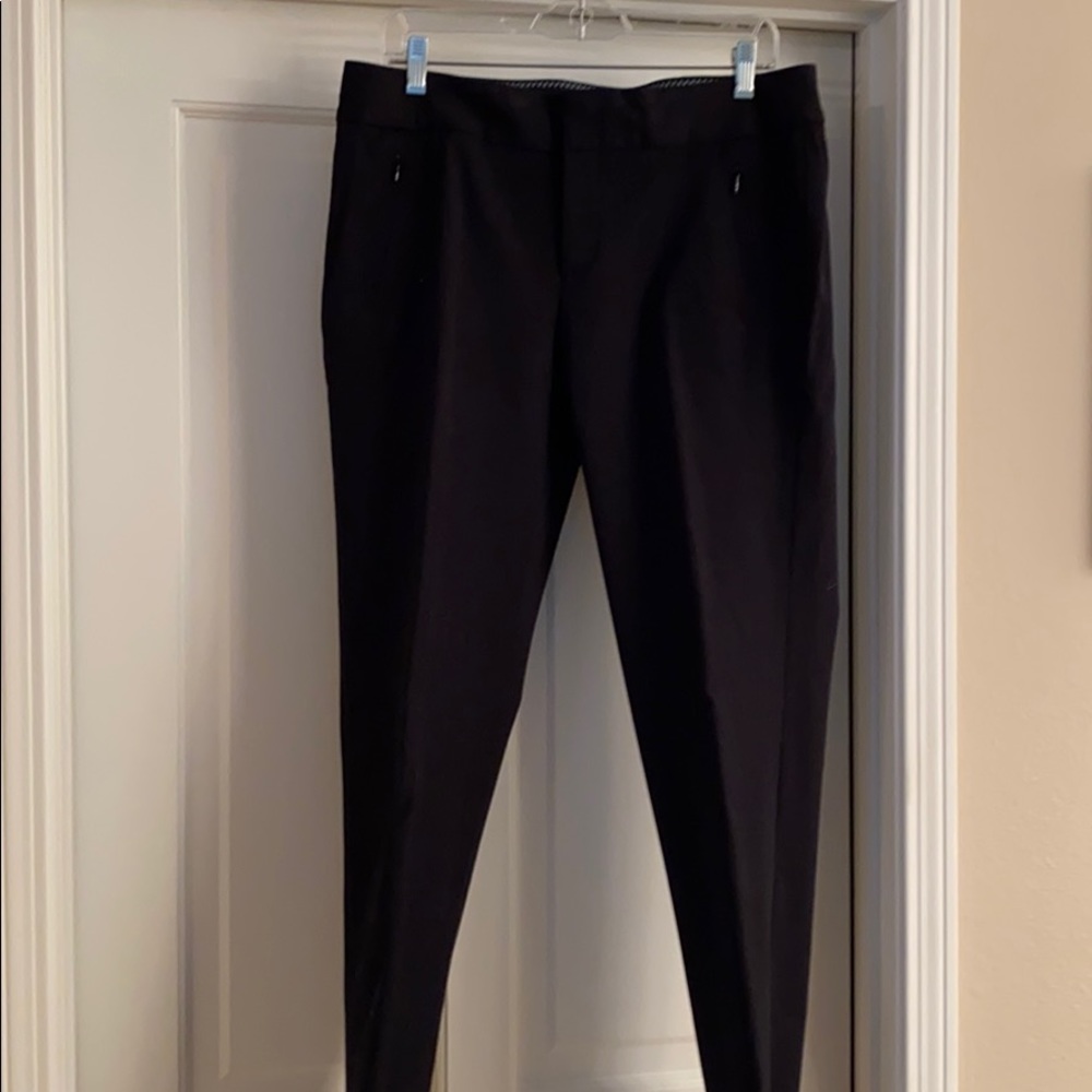 Banana Republic casual stretch cotton black pants